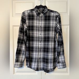 3/$20! H&M Men's Black & Blue Plaid Shirt